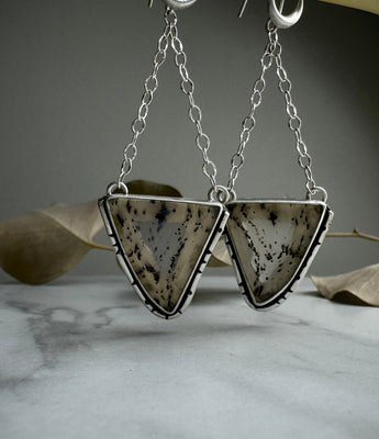 pyrite ray earrings