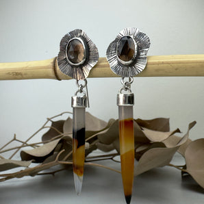 Smoky Cascade Earrings